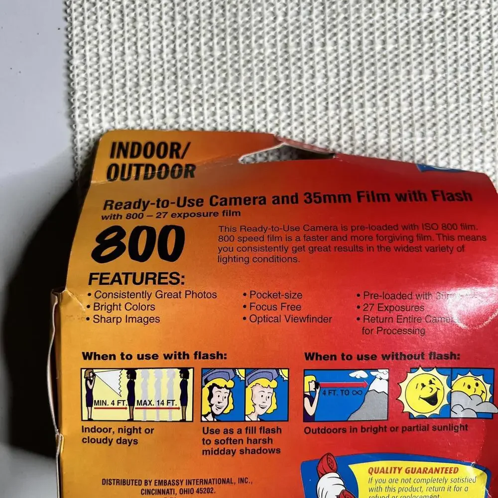 Disney Selections‎ 35mm Flash Camera 800 27 Exposures Single Use Princess Design